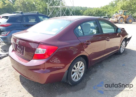 2012 Honda Civic Ex from USA, damaged, VIN 19XFB2F80CE001545